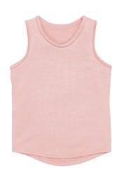 Kids Merino Tank Top Pink Peach Blossom