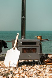 Pizza Oven Plus Woodburning Stove Silver