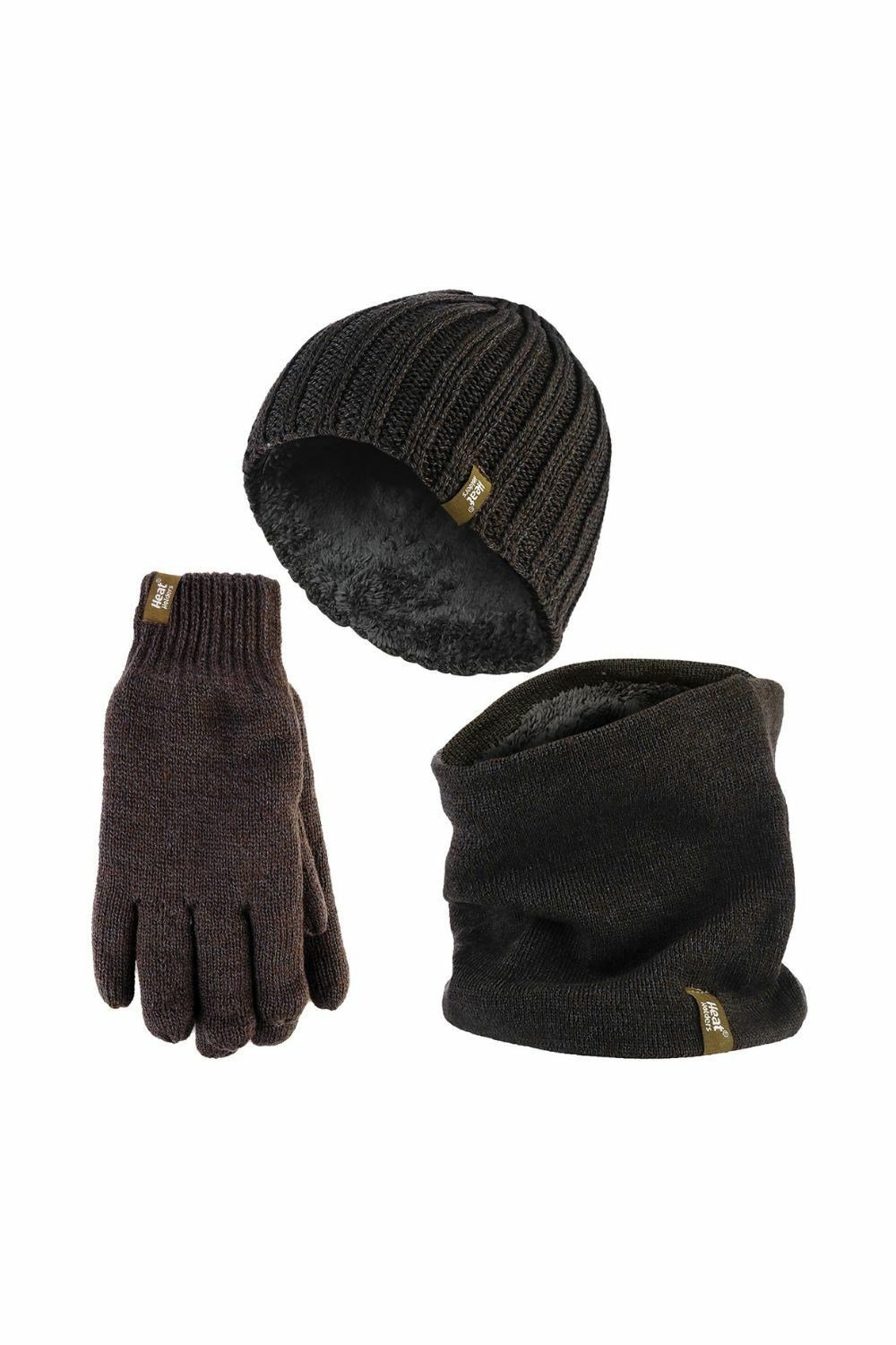 Men's Waterproof Hat & Glove Set - Black