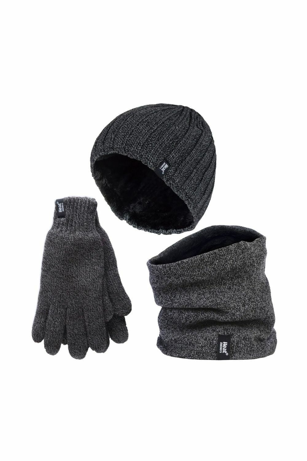 Mens Hat, Neck Warmer & Gloves Accessories Set -
