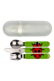 Toddler Cutlery Set with Travel Case Ladybird