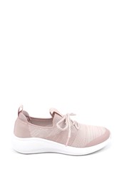 Jessica Womens Lace-Up Trainer Dusty Pink