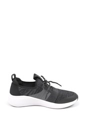 Jessica Womens Lace-Up Trainer Black