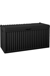 336L Large Outdoor Garden Plastic Storage Box Black Storage Box