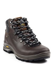 Fuse Mens Lowland Waxed Leather Hiking Boot Brown Waxed Leather