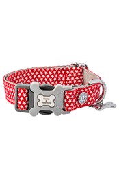 Red Star Bone Buckle Dog Collar