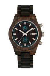Castillo Bracelet Wood Watch with Date
