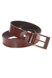 Mens Leather Belt 1.25" Width Brown
