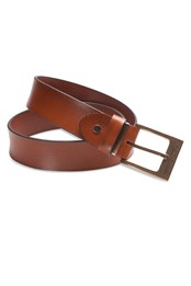 Mens Leather Belt 1.25" Width Tan