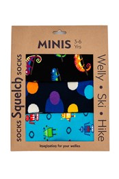 Kids Welly Socks Gift Box 3-Pack Multicoloured