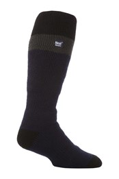Mens Knee High Thermal Ski Socks Navy/Black
