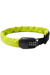 Spin Wearable Chain Bike Lock Neon