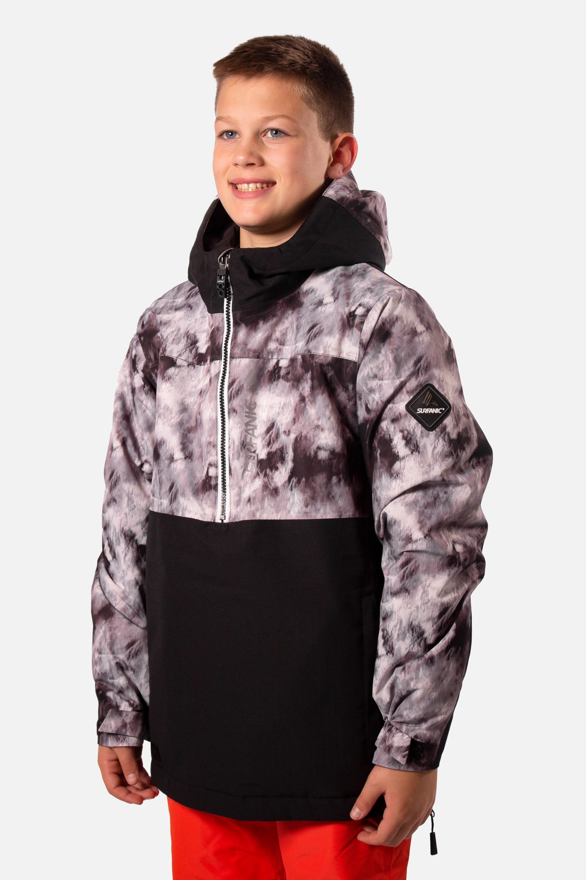 Overhead clearance ski jacket