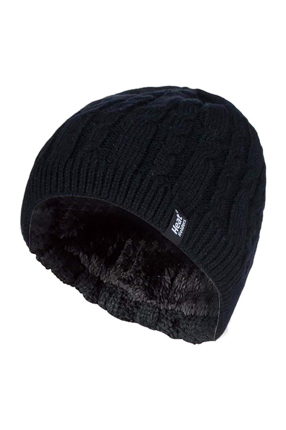 Womens Thermal Fleece Lined Winter Hat -