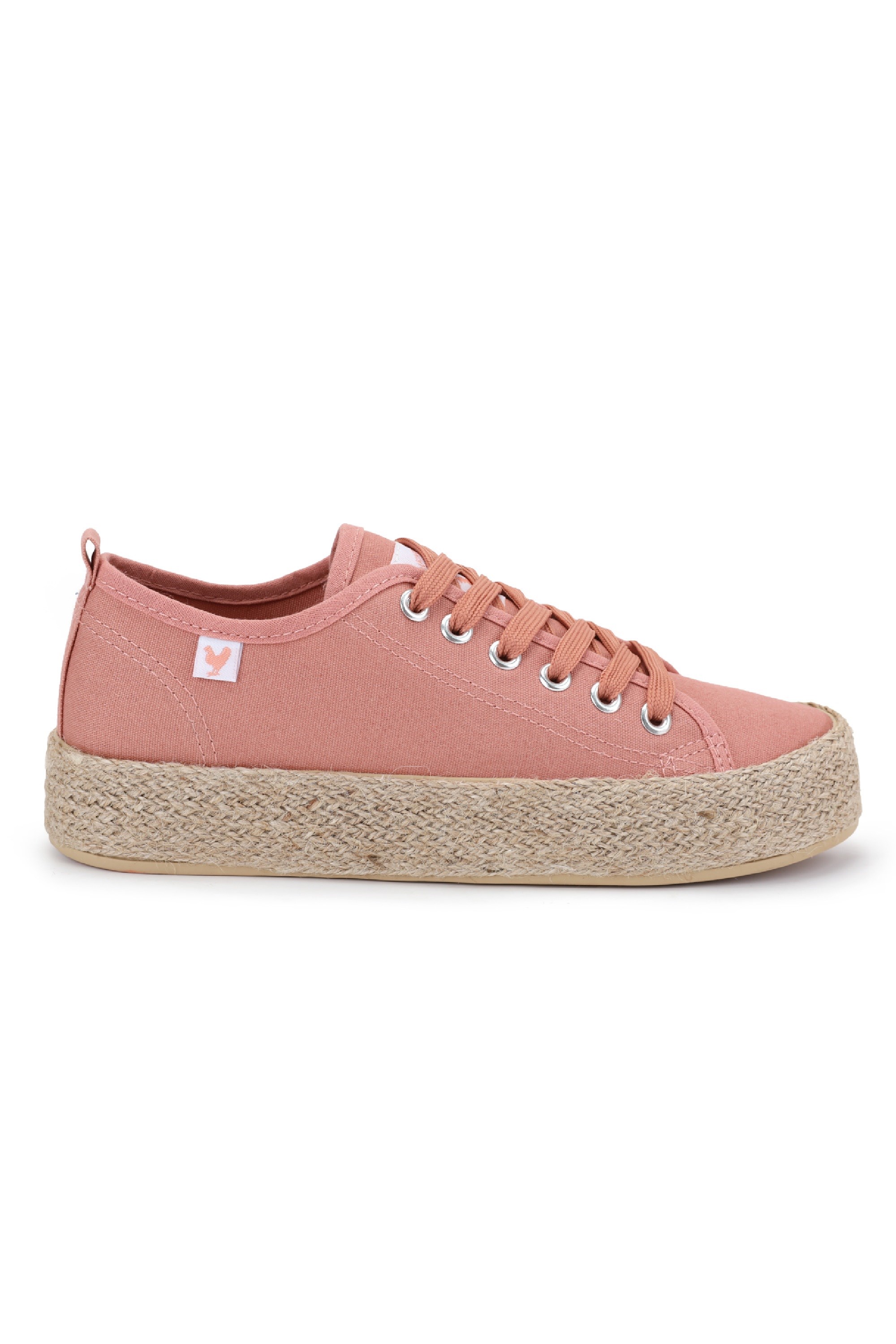 Canvas Lace-Up Womens Espadrille Sneakers -
