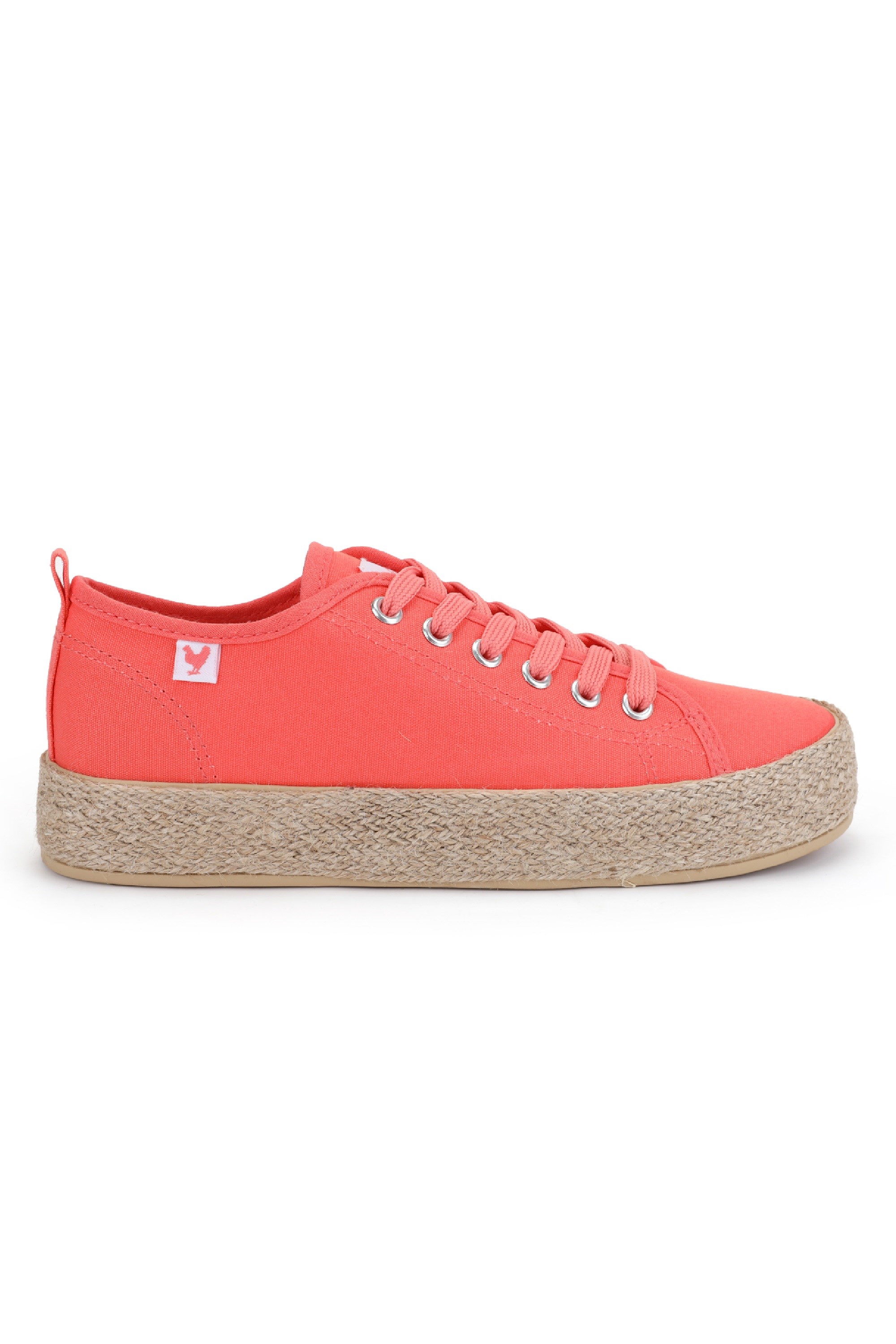 Canvas Lace-Up Womens Espadrille Sneakers -