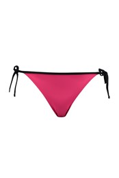 Womens Side Tie Bikini Bottoms Pink