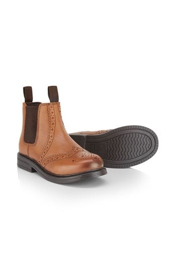 Charlie Kids Premium Leather Dealer Boots Tan