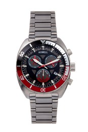 Minister Chronograph Bracelet Deep Diving Watch Black/Red