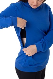 Womens Maternity and Breastfeeding Jumper Blue