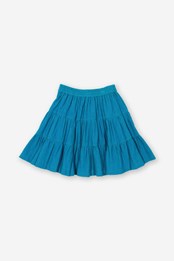 Twirly Kids Corduroy Skirt Blue