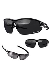 Tornado Cycling Sunglasses with 3 Lenses Black
