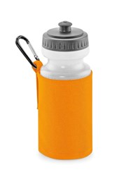 Water Bottle with Fabric Sleeve Holder Orange
