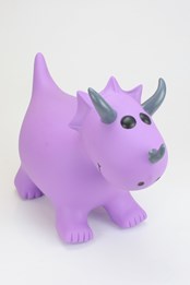 Kids Happy Hopperz Inflatable Bouncy Ride On Toys Purple Triceratops