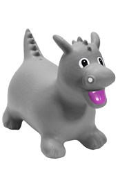 Kids Happy Hopperz Inflatable Bouncy Ride On Toys Grey Dragon