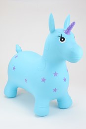 Kids Happy Hopperz Inflatable Bouncy Ride On Toys Turquoise Unicorn