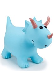 Kids Happy Hopperz Inflatable Bouncy Ride On Toys Turquoise Triceratops