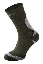 Merino Wool Hiking Thermal Socks Khaki Green