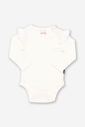 Broderie Baby Bodysuit Cream
