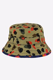 Adventurer Kids Bucket Hat Neutral Leopard Print