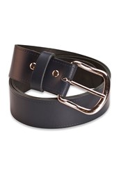 Womens Leather Belt 1.5" Width Navy