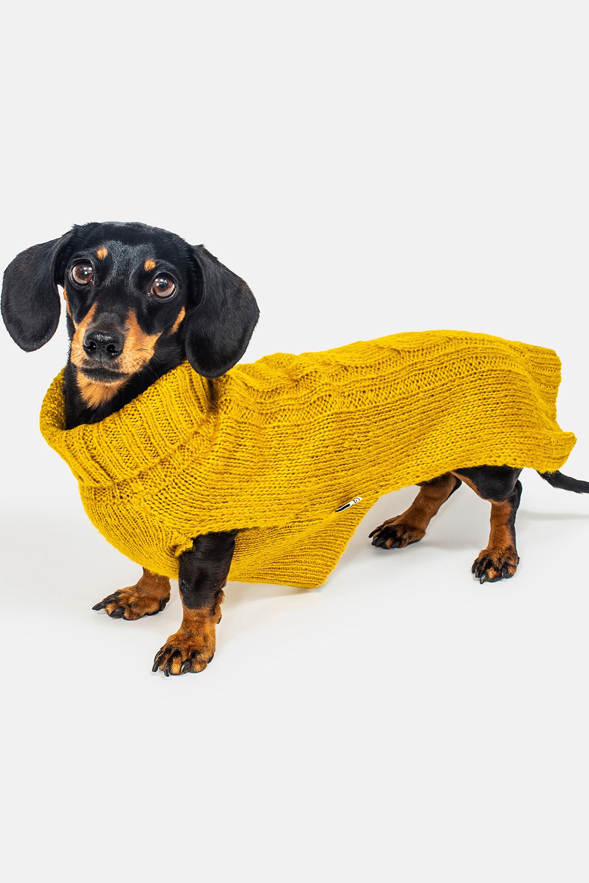Cable Knit Dog Jumper -