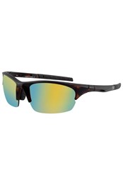 Ecco Unisex Sport Sunglasses Tortoise/Brown Gold Mirror