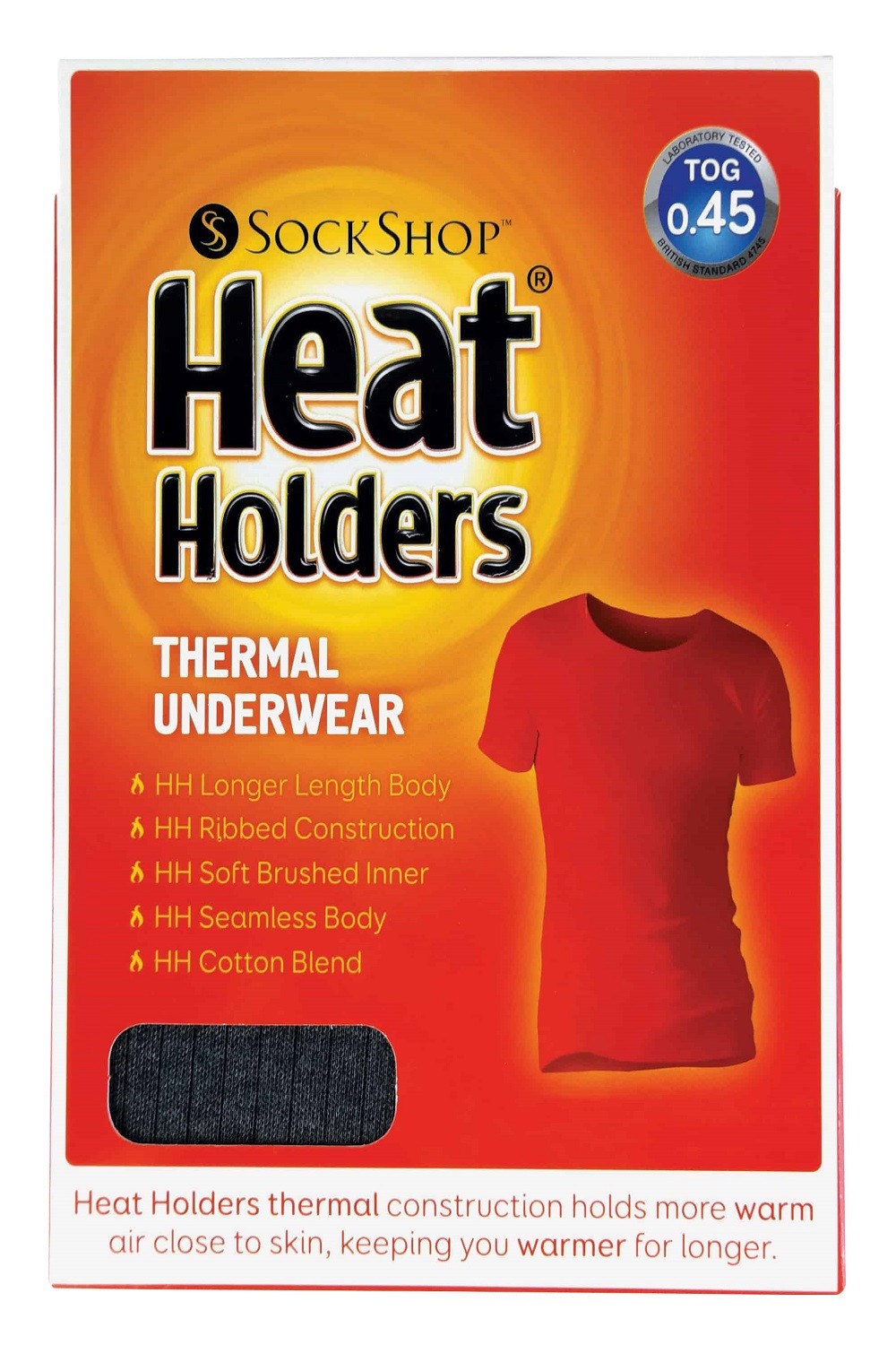 Mens Ultra Lite Thermal Underwear Top - Black – Heat Holders