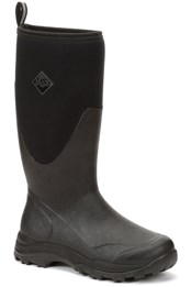 Outpost Mens Tall Wellington Boots Black