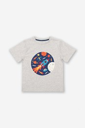 Telescope Tales Kids T-Shirt Grey