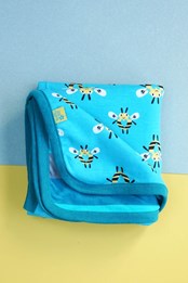 Buzzy Bee Blanket Teal/Yellow