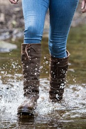 Dakota Wide Fit Womens Waterproof Country Boots Chocolate