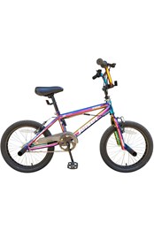 Dallingridge Jetset 16/18" Kids Freestyle BMX Bike 18" Neo Chrome Jet Fuel