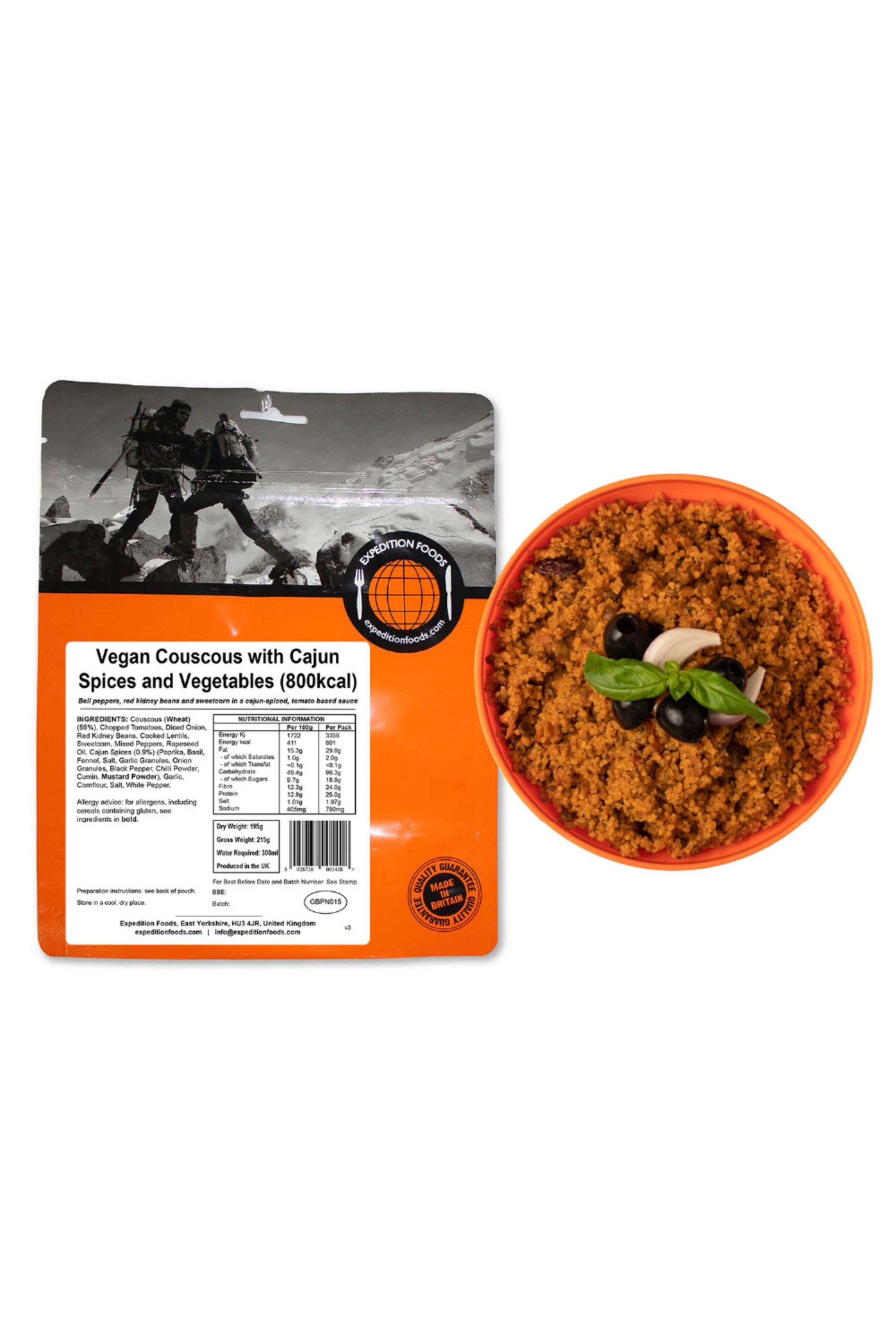 Vegan Couscous Cajun Spices & Vegetables (800kcal) -