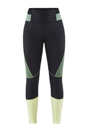Pro Charge Blocked Womens Training Tights Giallo/Black