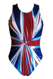 Red White & Blue Womens Hydrasuit Swimming Costume Red/White/Blue