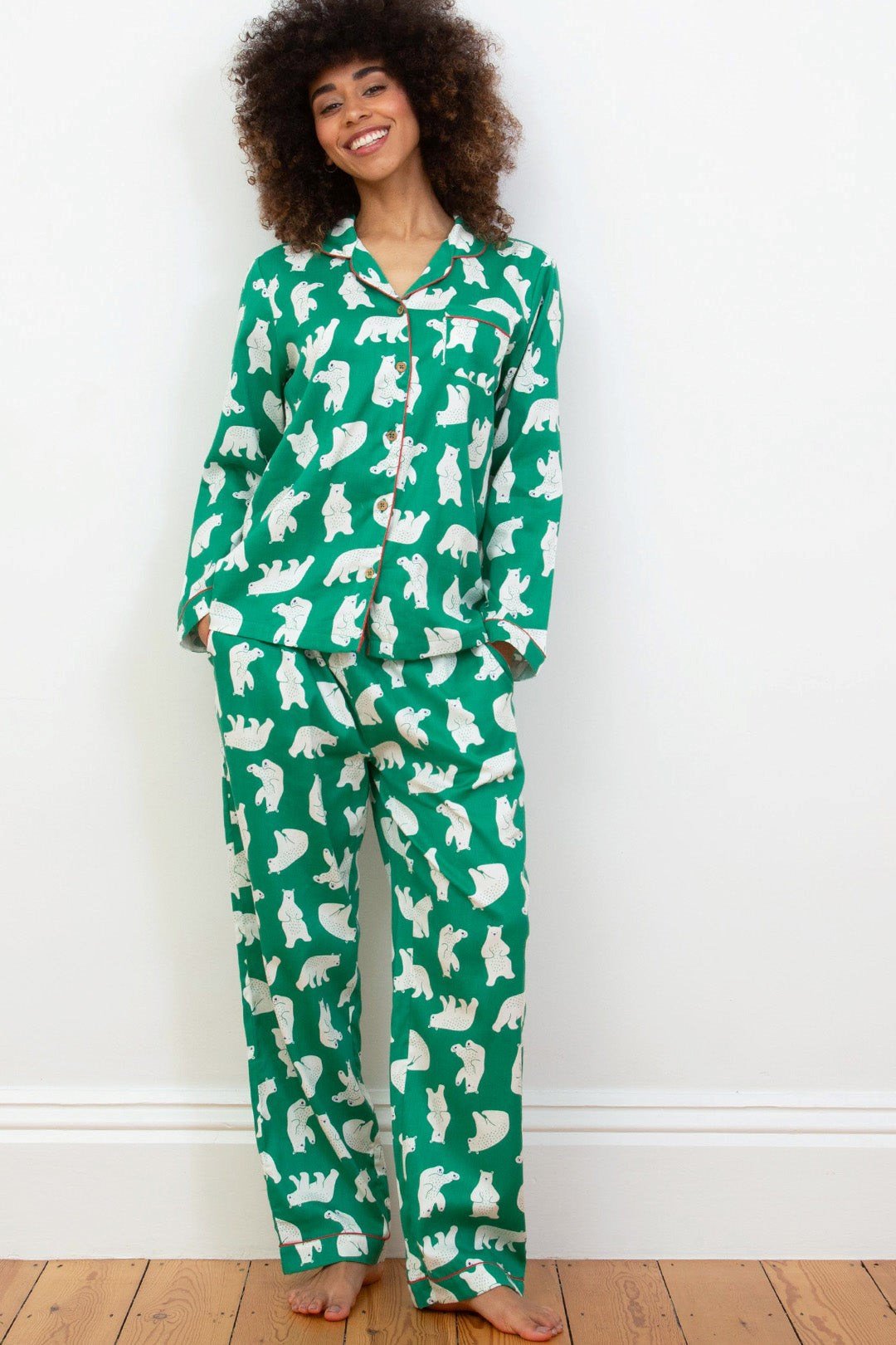 Haven Womens 100% Cotton Cosy Twill Pyjamas | Mountain