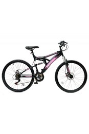 Basis 1 26" Full Sus Mountain Bike 18" Frame Black/Pink