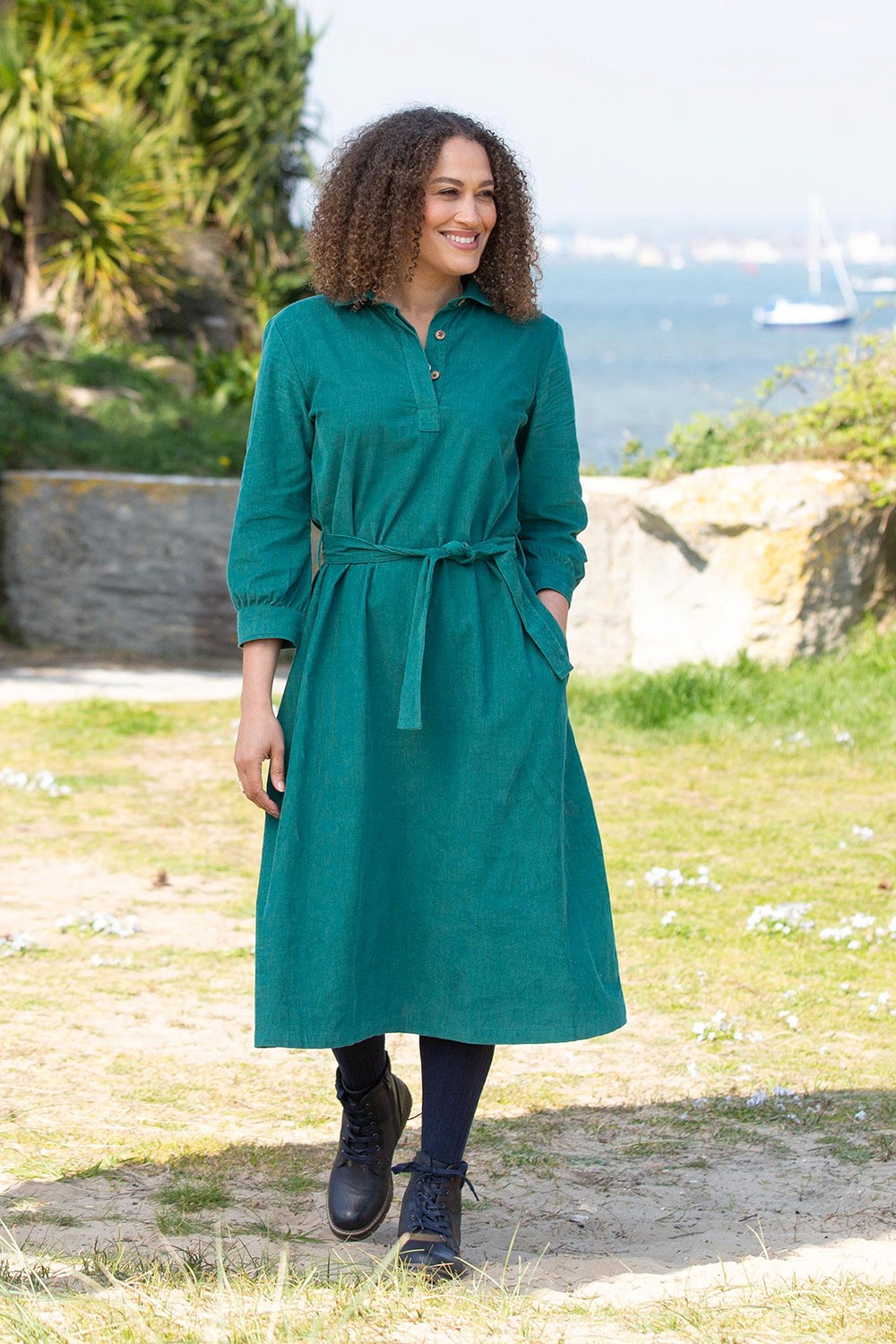 Lillington Womens Organic Cotton Cord Dress -