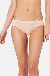 Womens Bamboo Classic Bikini 2-Pack Nude 0